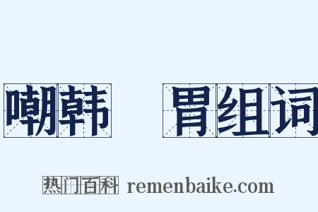 嘲韩侂胃组词是什么意思的图片